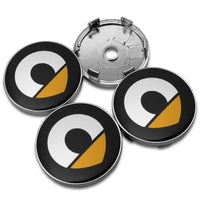 Cache-Moyeux Smart Fortwo Forfour 453 451 56mm 60mm — vue de trois quarts