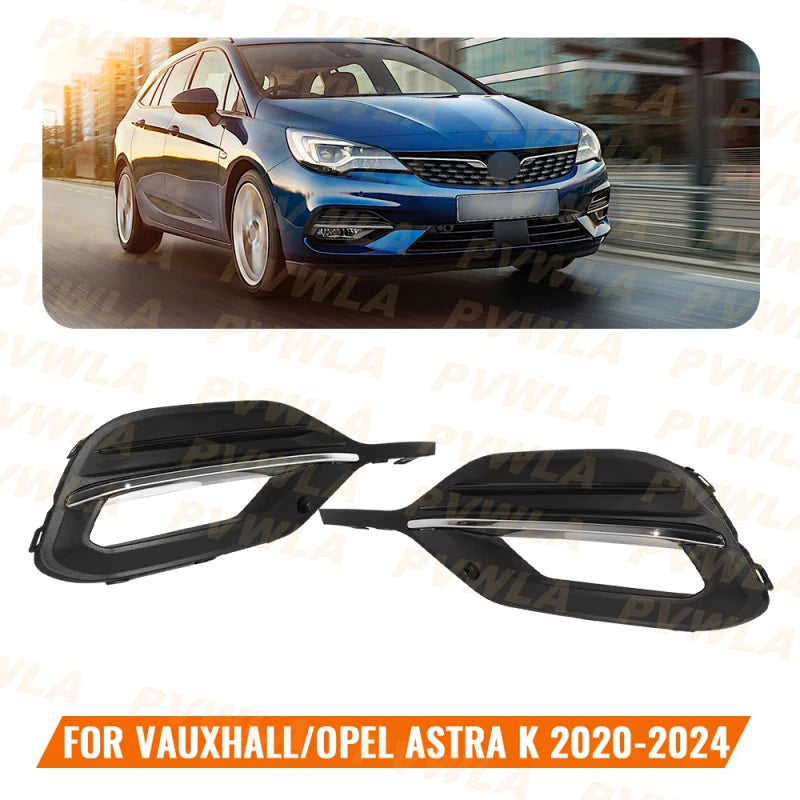Grille de Pare-Chocs Avant Opel Astra K 2020-2024 Cache Latéral Gauche ou Droit avec Bande Chromée