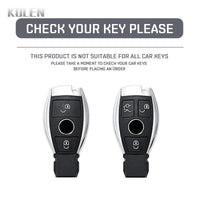 Étui de Protection Clé Mercedes Classe A B C E GLA GLC CLA CLS Fibre de Carbone 2 ou 3 Touches