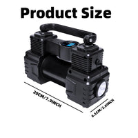 Compresseur de Pneu Voiture 12V Double Cylindre Manomètre ou Écran