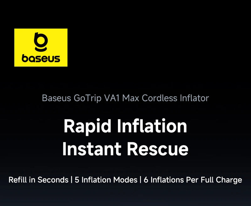 Gonfleur de Pneu Baseus GoTrip VA1 Pro et Max 7500 mAh
