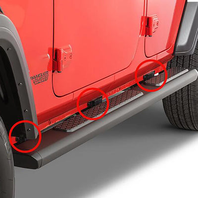 Marchepieds Latéraux Aluminium Jeep Wrangler JL Unlimited 2018-2025