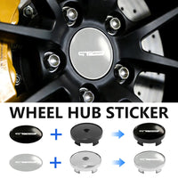 Cache-Moyeux GT Sport 56 ou 60 mm, Lot de 4, Noir ou Argent, pour Renault Clio, Twingo, Zoe, Mégane, Duster