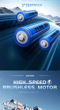Aspirateur de Voiture CENRR Sans Fil 7500 mAh Écran LED Souffle et Gonfle Rechargeable