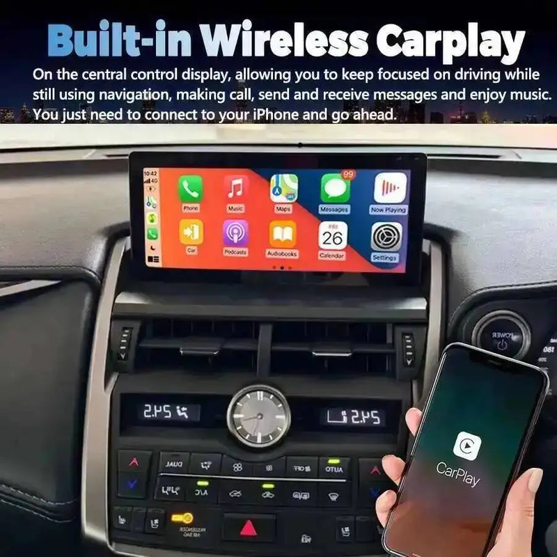 Autoradio Android 14 Écran 10,25 Pouces Lexus NX 200 200t 300h 2014-2016 CarPlay DSP 4G