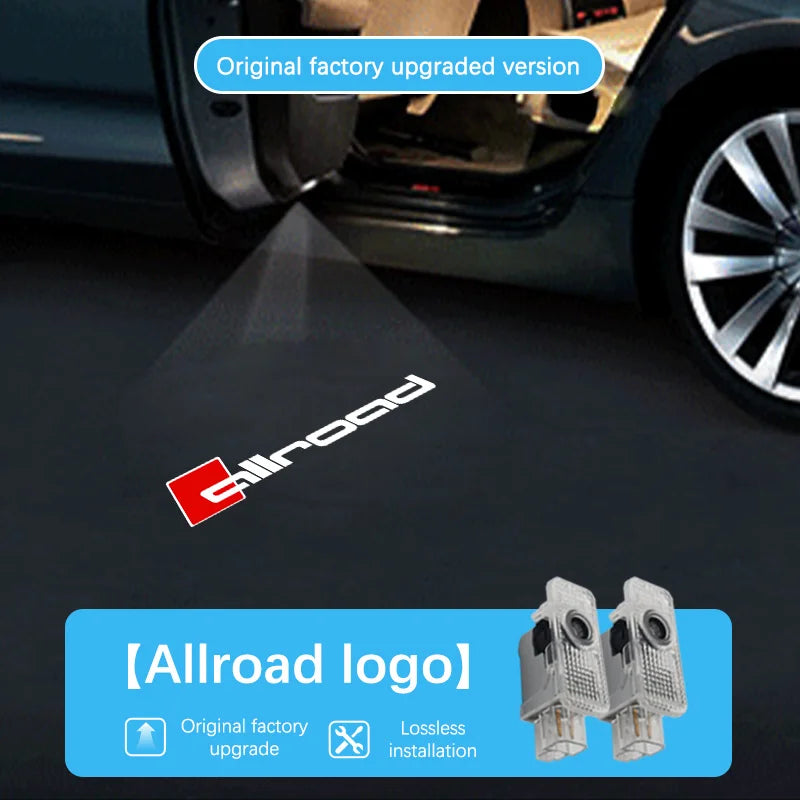 Projecteur Logo Porte Audi ABT Sportsline LED 2 Pièces