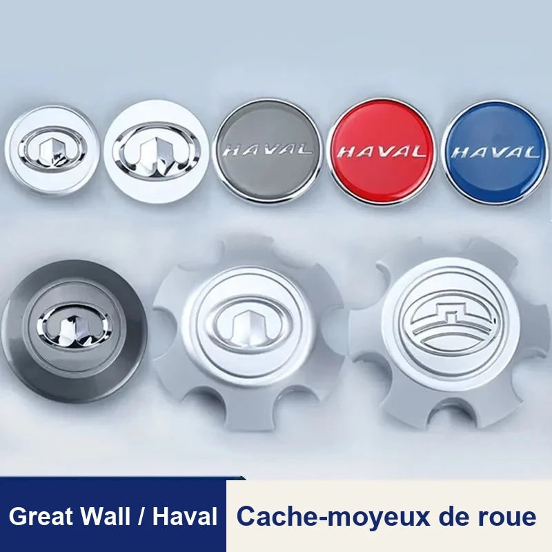 Cache-Moyeux de Roue Great Wall Haval H2 H6 H9 Wingle Voleex 61 mm à 15,3 cm