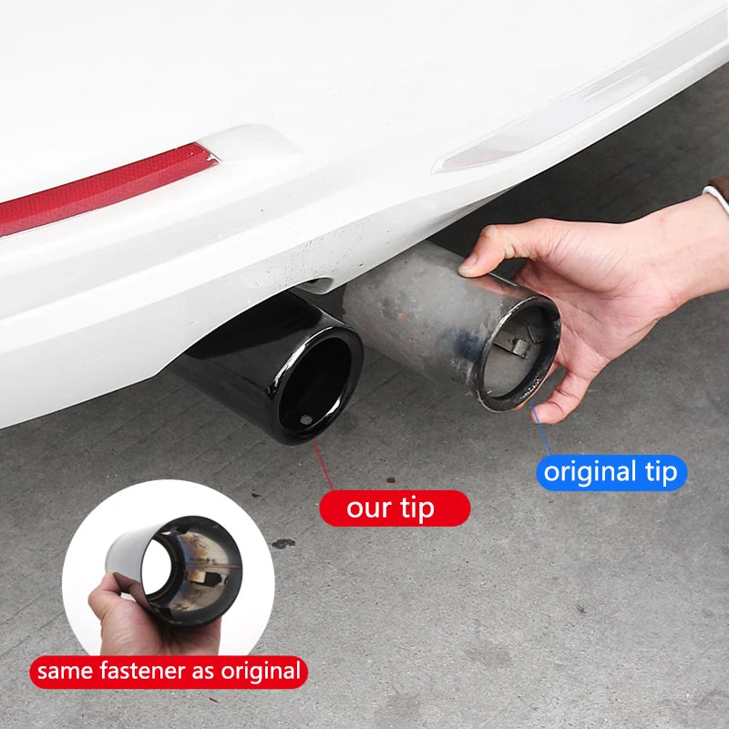 Embout d'Échappement BMW F20 F30 F32 X1 Acier Inoxydable — vue de profil