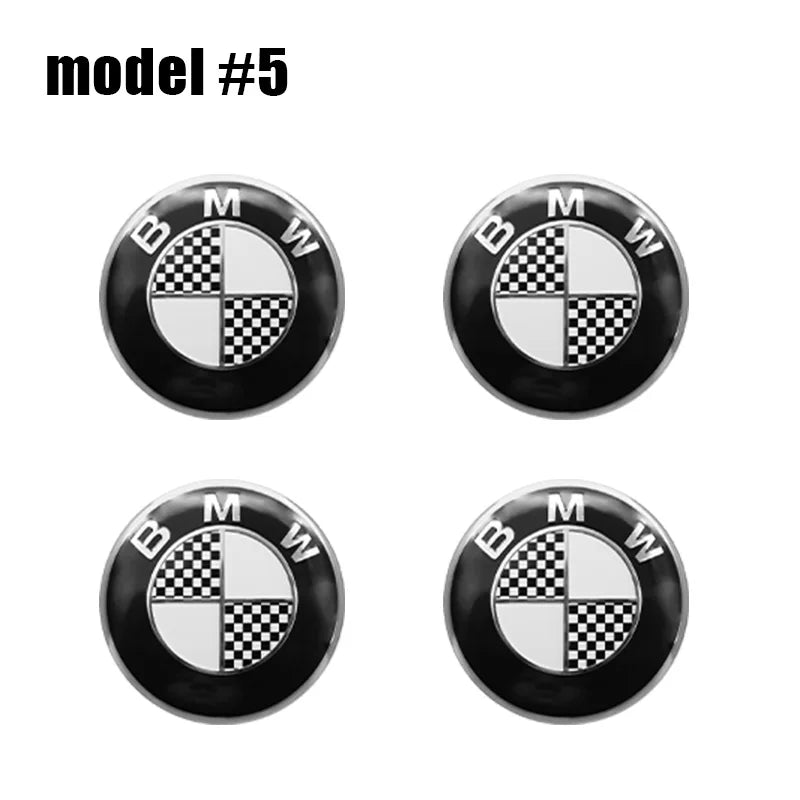 Cache-Moyeux BMW G20 G30 F30 X3 X5 56mm 60mm 65mm — vue de trois quarts