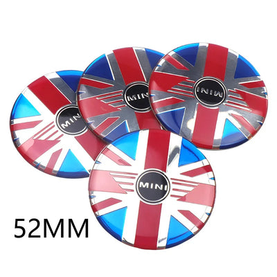 Cache-Moyeu Mini Cooper JCW 52 mm Autocollant 4 Pièces