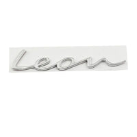 Emblème Lettres LEON 3D en Alliage de Zinc pour Seat Leon MK1 à MK6 et FR, Capitales ou Manuscrit, 5 Coloris