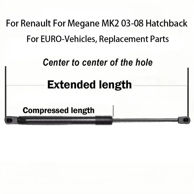 Vérins de Hayon Renault Mégane 2 2003-2008 Paire 2 Pièces