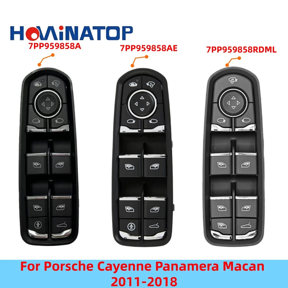 Bouton Lève-Vitre Porsche Cayenne Panamera Macan 2011-2018