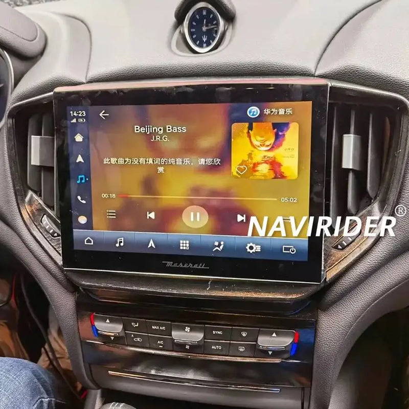 Autoradio Android Maserati Ghibli 2014-2020 Écran 10,26 pouces CarPlay GPS 6 Go + 128 Go