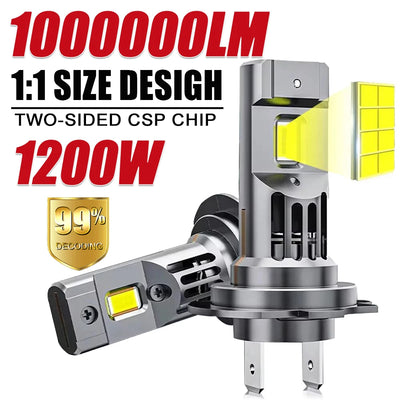 Ampoules LED H7 Canbus Ventilées 1200W 6000K