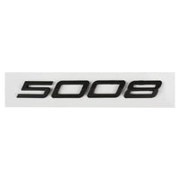 Logo Peugeot 2008, 3008, 4008 et 5008 en ABS 3D, Emblème Chiffres de Coffre 2023-2025, Noir Brillant, Gris Foncé ou Chrome