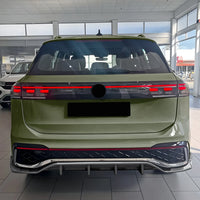 Diffuseur de Pare-Chocs Arrière Volkswagen Tiguan MK3 R-Line 2024-2025 Noir Brillant ou Aspect Carbone