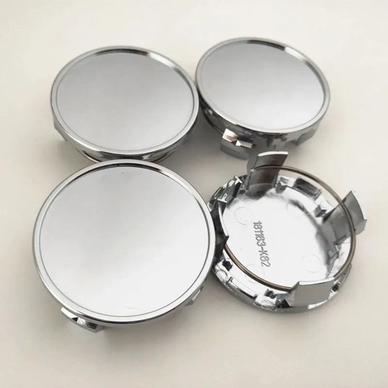 Lot de 4 Cache-Moyeu 62 mm Toyota Crown Camry RAV4 C-HR Highlander Noir ou Argent