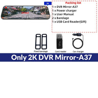 Dashcam Miroir E-ACE A37 2K Écran Tactile
