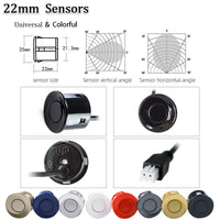 Radar de Recul Hippcron 4 Capteurs 22 mm LED