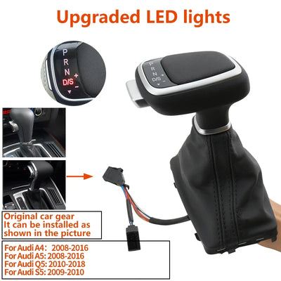 Pommeau de Vitesse LED Audi A6 A4 A5 Q5 Q7