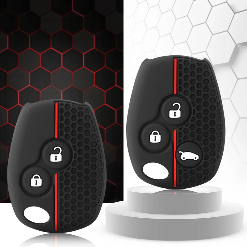 Étui de Protection Clé Renault Dacia Silicone Clio 3 Modus Twingo Kangoo 2 ou 3 Touches
