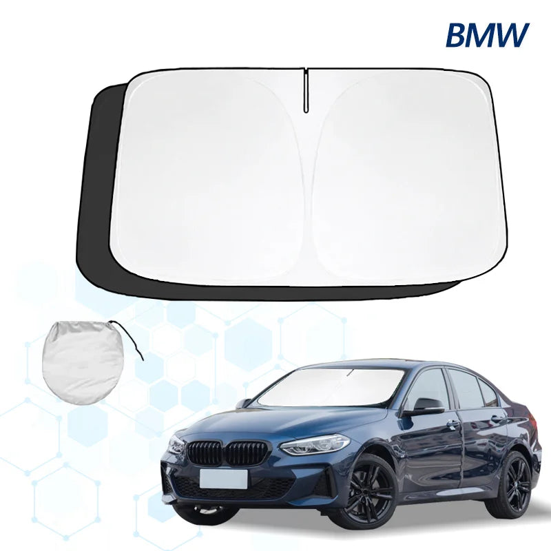 Pare-Soleil Pare-Brise BMW Série 1 F20 F21 F40 F52 E82 Pliable Tissu Épais avec Sac de Rangement