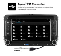 Autoradio Android Volkswagen Golf Polo Passat — gros plan
