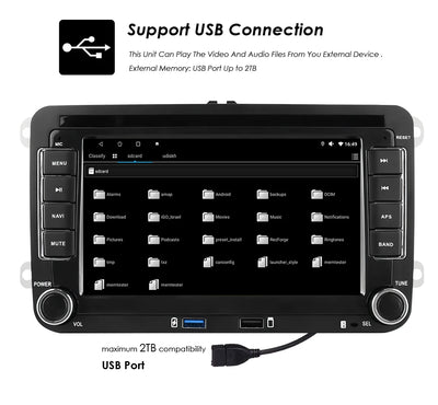 Autoradio Android Volkswagen Golf Polo Passat