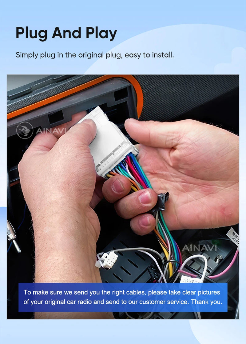 Autoradio Ainavi Android 13 Écran 13,1 Pouces Toyota RAV4 XA50 2019-2025 CarPlay Sans Fil 2K