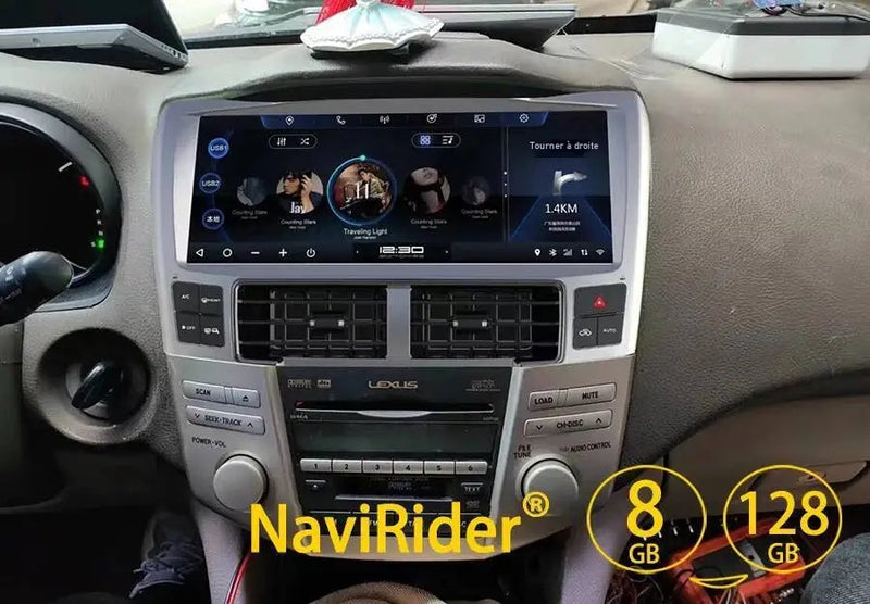 Autoradio Android 14 Écran 12,3 Pouces Lexus RX 300 330 350 400h 2004-2007 CarPlay GPS 4G