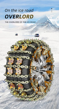 Chaînes à Neige Voiture Griffes d'Acier 175-265 mm Tendeur Automatique