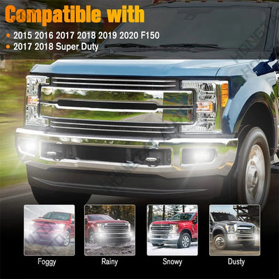 Feux Antibrouillard LED DRL Ford F-150 2015-2020