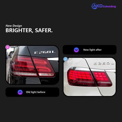 Feux Arrière LED Mercedes Classe E W212 4 Pièces 2009-2016