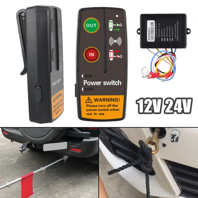 Télécommande Sans Fil pour Treuil Électrique 12V 24V
