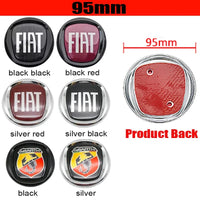 Emblème Logo Fiat 500 Panda Tipo Abarth Strada 600 500L Mobi en ABS 75 85 95 100 120 mm Avant et Arrière