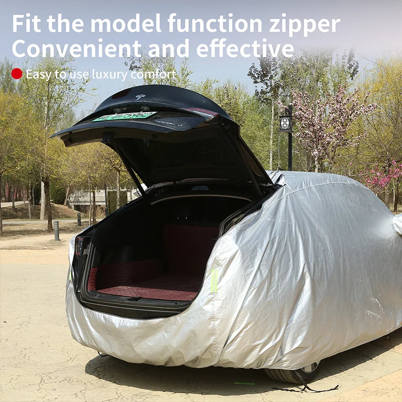 Housse de Protection Voiture Tesla Model 3 et Model Y Oxford Imperméable