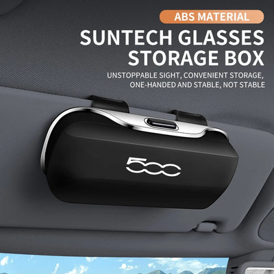 Étui à Lunettes pour Pare-Soleil Fiat 500 500L 500X