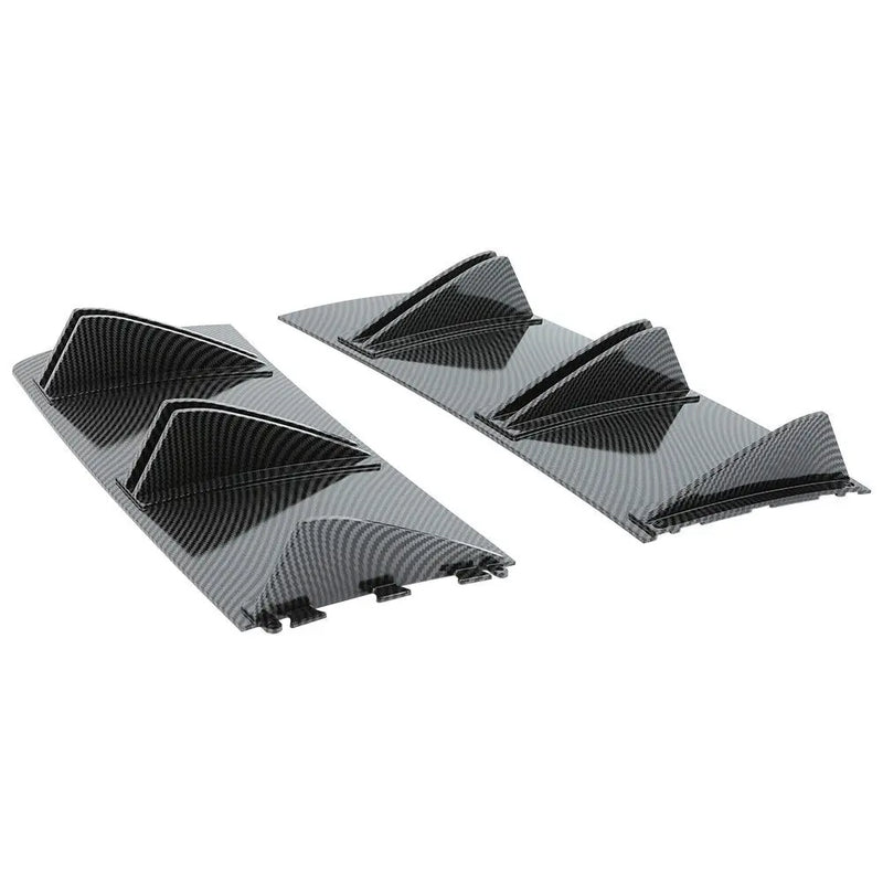 Diffuseur Arrière Universel 2 Pièces 10 Ailettes Aileron de Requin
