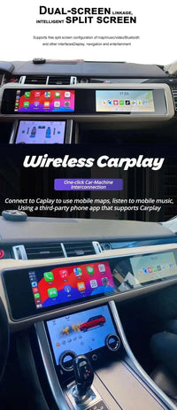 Autoradio Android Double Écran 12,3 ou 15,5 Pouces Range Rover Sport L494 2013-2017 CarPlay GPS