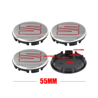 Cache-Moyeux Seat Leon Ibiza Ateca Cupra 55mm 63mm