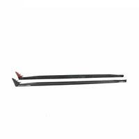 Bas de Caisse Carbone VW Golf 8 MK8, Jupes Latérales en Fibre de Carbone Sèche 2 Pièces