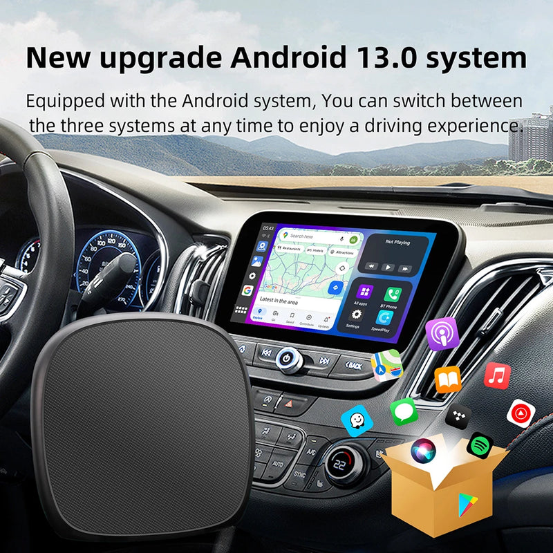Boîtier CarPlay Renault AI Box 4G 64 Go GPS Sans Fil