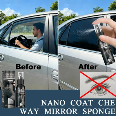 Spray Effet Miroir Sans Tain pour Vitres de Voiture