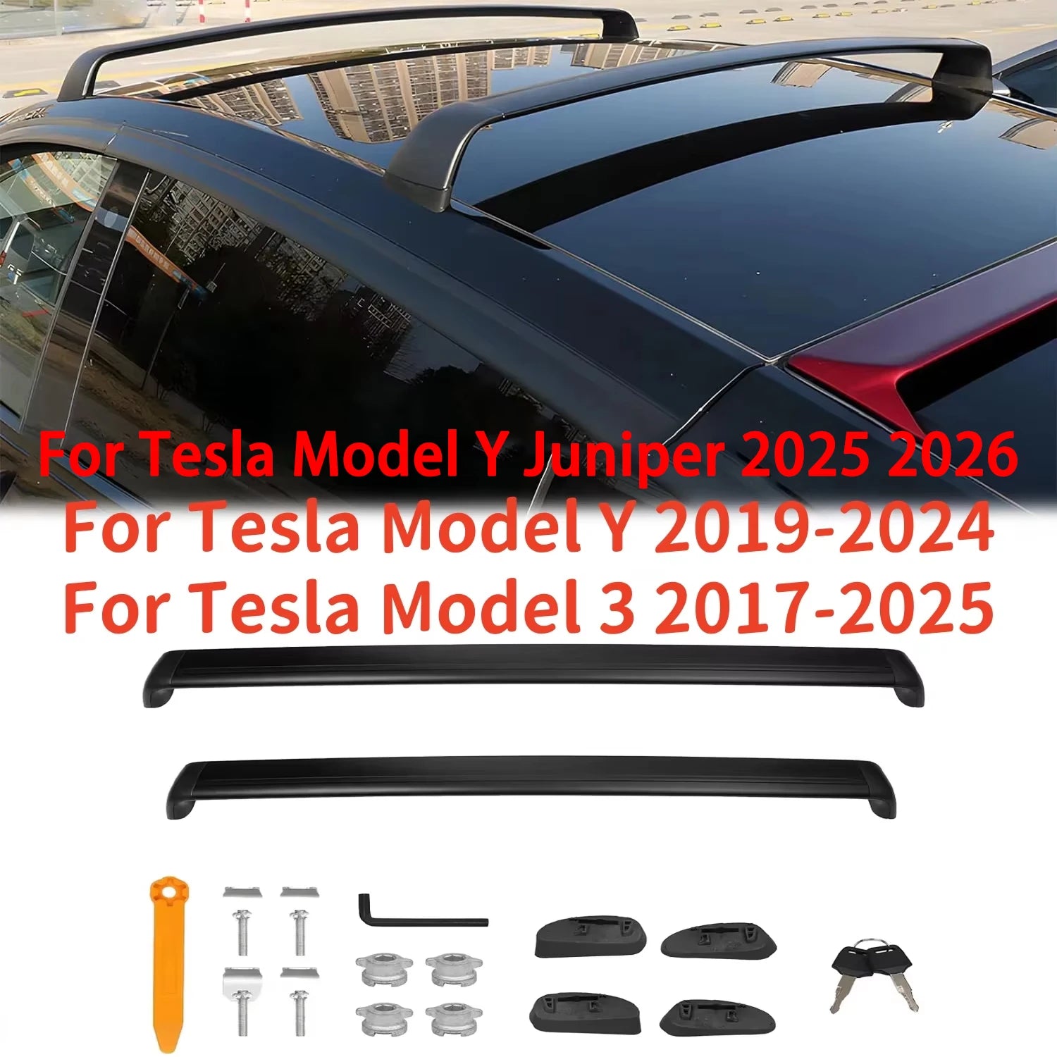 Barres de Toit Tesla Model Y et Model 3