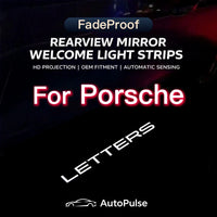 Projecteur Porte Porsche 911, Cayenne, Panamera, Macan, Boxster, Cayman, Lot de 2, 7 Motifs