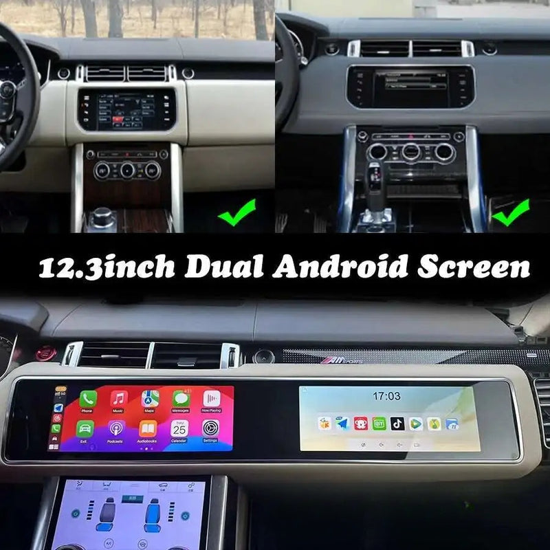 Autoradio Android Double Écran 12,3 ou 15,5 Pouces Range Rover Sport L494 2013-2017 CarPlay GPS