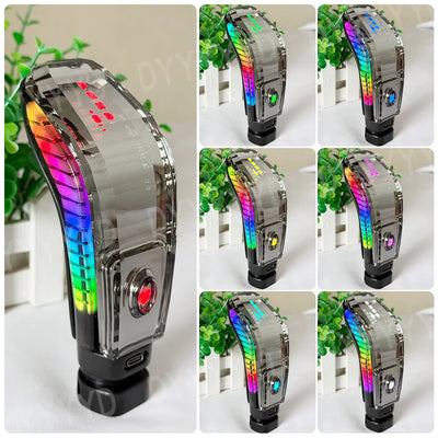 Pommeau de Vitesse LED Cristal 7 Couleurs Universel