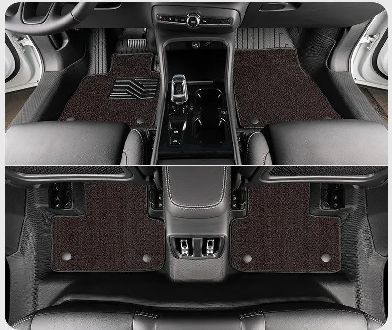 Tapis de Sol TPE Volvo XC60 2009-2026 T8 PHEV Conduite à Gauche Simple ou Double Couche Protection des Seuils