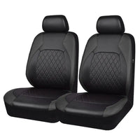 Housse de Siège Voiture Cuir PU Universelle Noire